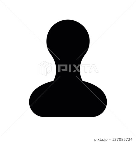 Solid Black Hand Stamp Silhouette for Official Markings 127085724