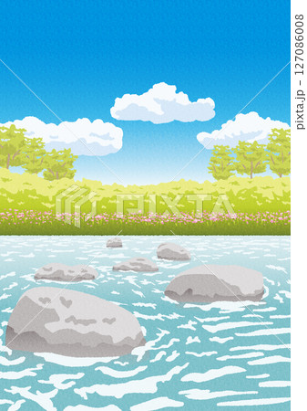 せせらぎ　風景 127086008