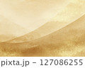 ゴールドのカーブが美しい抽象背景 127086255