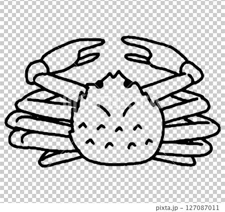 Hand drawn illustration of crab 127087011