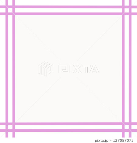 白背景と二重ピンクラインの囲み枠・中央塗りフレーム素材(メッセージ枠・PNG) 白背景と二重ピンクラインの囲み枠・中央塗りフレーム素材(メッセージ枠・PNG) 127087073