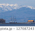江差町の海岸からかもめ島方面を望む 127087243