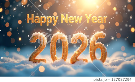 Golden 2026 In Snow: A Radiant Celebration Of New Year's Eve Anticipation Golden 2026 In Snow: A Radiant Celebration Of New Year's Eve Anticipation 127087294