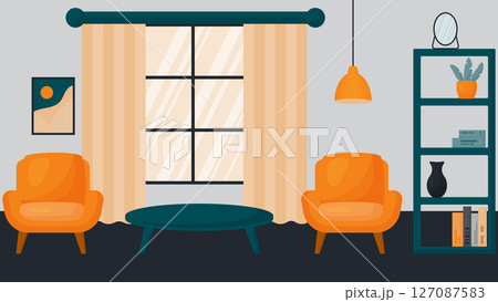 living room interior 127087583