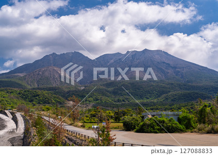 《鹿児島県》桜島をのぞむ景色 127088833