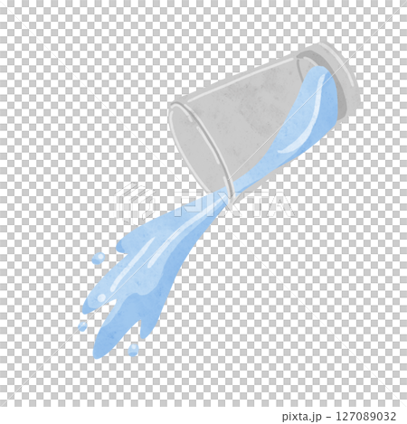 Water spilling from a glass, watercolor-style hand-drawn illustration Water spilling from a glass, watercolor-style hand-drawn illustration 127089032