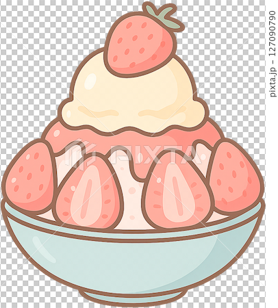 甜草莓刨冰 127090790