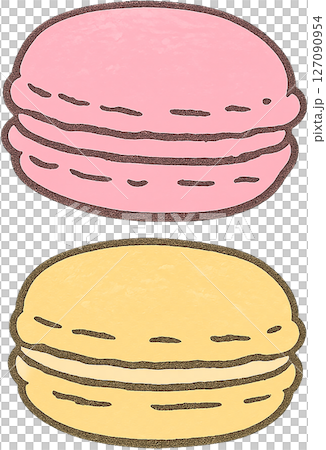 甜美的瑪卡龍插畫 甜美的瑪卡龍插畫 127090954