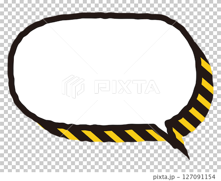 帶有醒目的手寫線條的警告/警告氣泡 13 帶有醒目的手寫線條的警告/警告氣泡 13 127091154