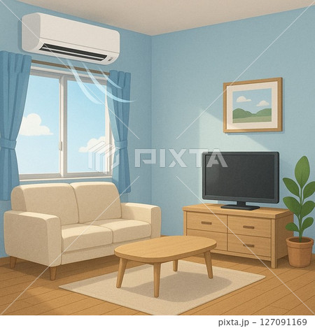 エアコンの効いた涼しい部屋 エアコンの効いた涼しい部屋 127091169