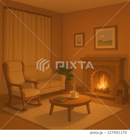 暖炉のある部屋 127091170