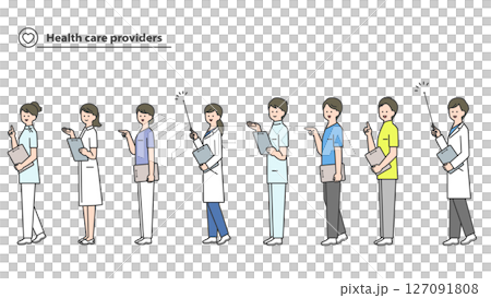 Medical worker avatar set 127091808