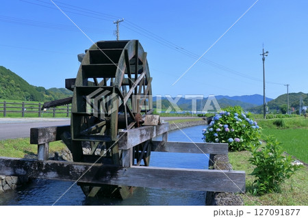 安並の水車　紫陽花咲く季節　（高知県　四万十市） 127091877