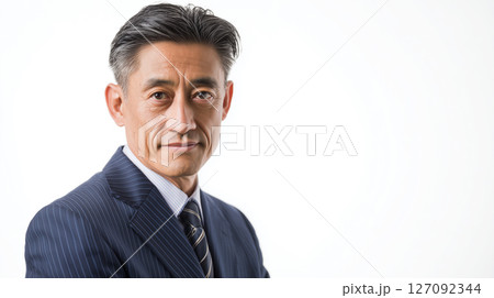 真剣な眼差しで信頼を表現するビジネスリーダー | 力強い表情 127092344