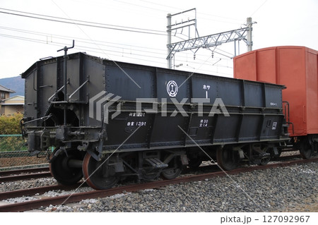 戦前に製造された福井鉄道ホサ1形ホッパ貨車 戦前に製造された福井鉄道ホサ1形ホッパ貨車 127092967
