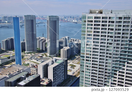 晴海フラッグと中央清掃工場(東京) 晴海フラッグと中央清掃工場(東京) 127093529