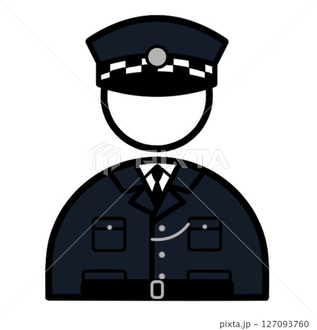 イギリスの警察アイコンイラスト 127093760