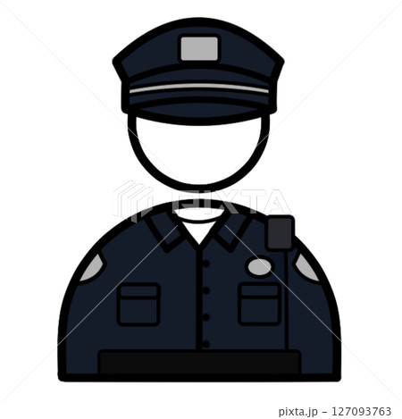 アメリカの警察アイコンイラスト 127093763
