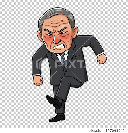 怒れる高齢者 127093942