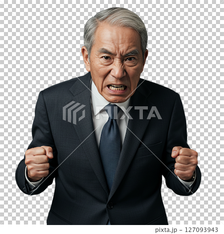怒れる高齢者 127093943