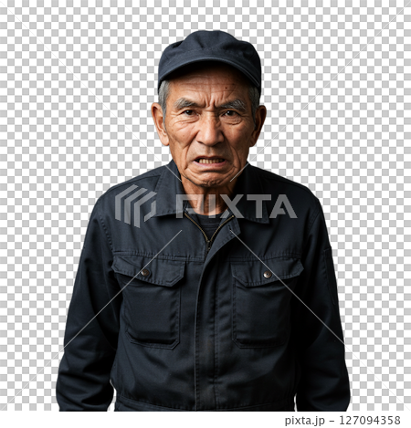 怒る高齢者 127094358