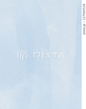 Blue sky background for template. Watercolor dense transparent background. Hand drawing. Watercolor illustration. High quality illustration 127094526