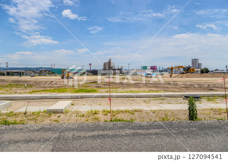 鹿児島県霧島市の隼人駅周辺の開発中の風景【2025年6月】 127094541