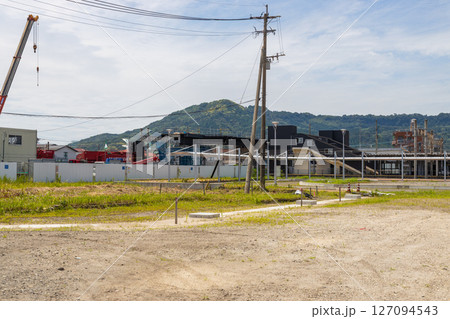 鹿児島県霧島市の隼人駅周辺の開発中の風景【2025年6月】 127094543