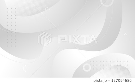 Abstract Geometric White and Grey Gradient Background 127094686