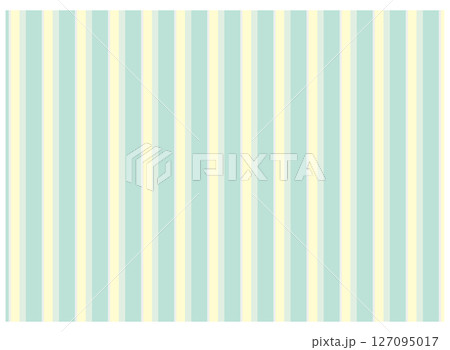 シンプルで爽やかなストライプの背景素材　グリーン 127095017