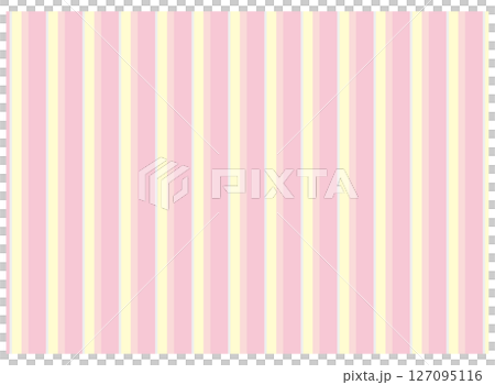シンプルなストライプの背景素材　ピンク 127095116