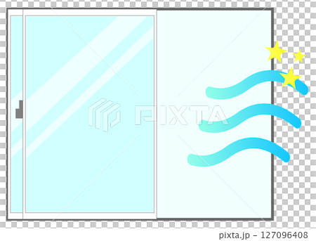 Open windows for ventilation 127096408