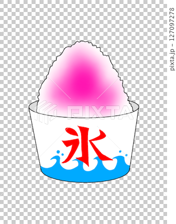 いちごのかき氷 いちごのかき氷 127097278