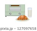 トースターとクロワッサン 127097658