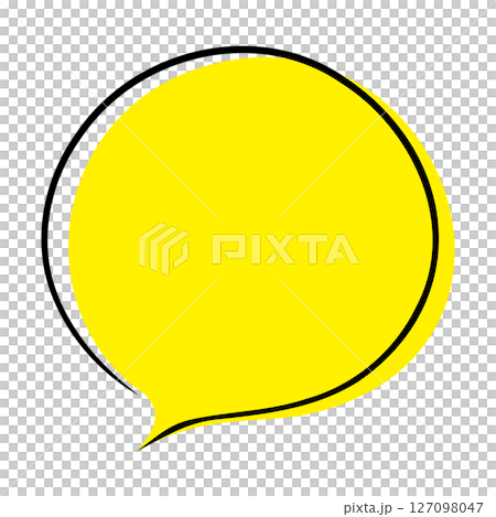 Simple speech bubble illustration circle 127098047