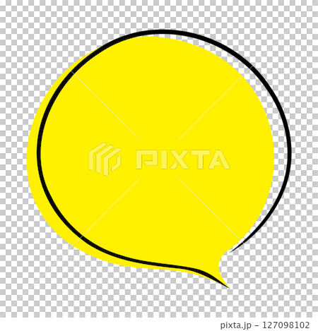 Simple speech bubble illustration circle 127098102