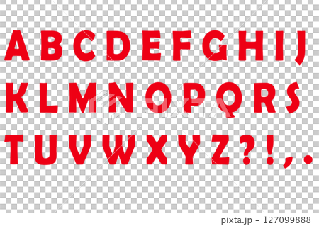 字母 2 大寫簡單紅色 127099888