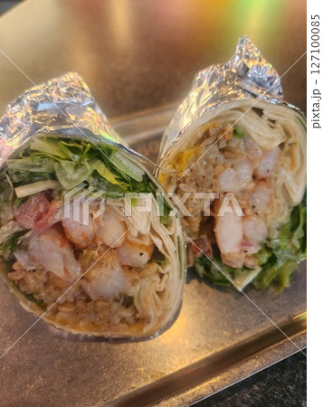 Mexican food. Fast food. Burrito 127100085
