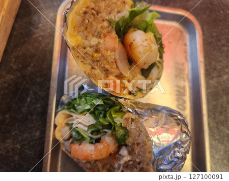 Mexican food. Fast food. Burrito Mexican food. Fast food. Burrito 127100091