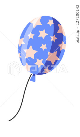 Star decorated American symbolic balloon 127100142