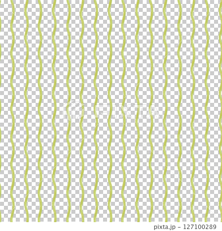 Hand painted watercolor yellow wavy brushstroke lines seamless patten isolated background. Hand painted abstract brush striped illustration for vibrant packaging designs, cheerful wallpaper 127100289