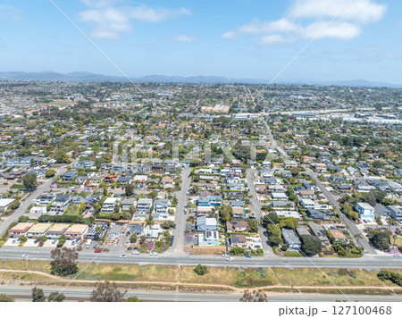 Aerial view of Encinitas town in San Diego, South California Aerial view of Encinitas town in San Diego, South California 127100468