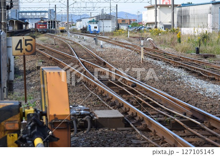 鉄道線路の分岐ポイント 鉄道線路の分岐ポイント 127105145
