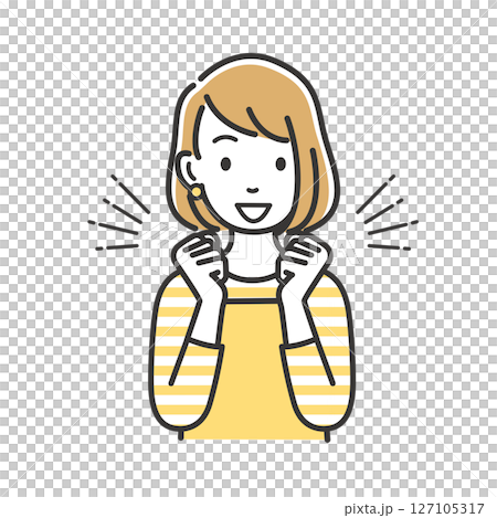 Excited young housewife 127105317