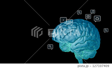 対話型AIのコンセプトビジュアル 127107409