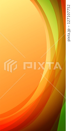 オレンジ　和柄　秋　背景	 127107752