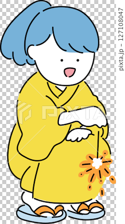 Children enjoying summer_fireworks_summer colors 127108047