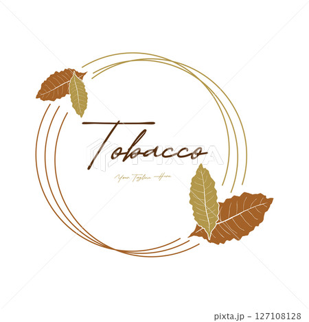tobacco leaf logo,tobacco field and tobacco cigarette logo template design vector 127108128