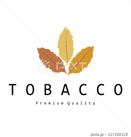 tobacco leaf logo,tobacco field and tobacco cigarette logo template design vector 127108129