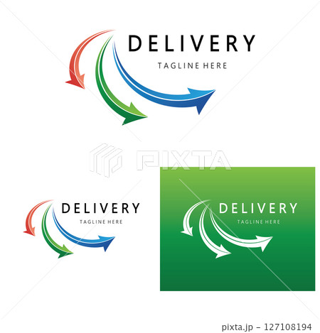 logistics logo icon illustration vector design  distribution symbol  delivery of goods  economy  finance 127108194